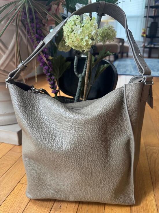 AllSaints Handbags - AllSaints KITA TAUPE LEATHER hobo BAG (500